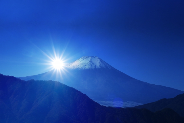 富士山の初日の出イメージ20180104
