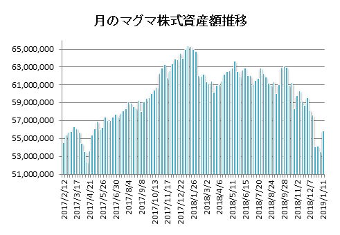 20190111月のマグマ資産棒グラフ