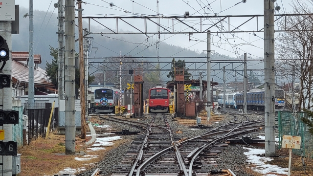 日本の電車と線路冬20250801